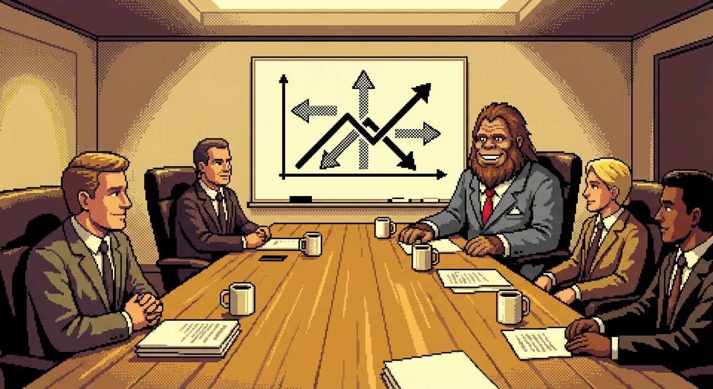 DeRP Inc. boardroom meeting with executive team