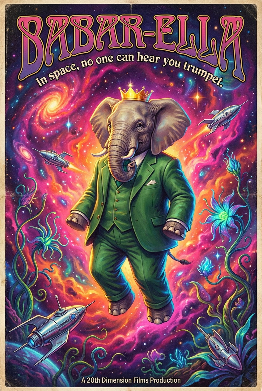 Babar-ella (1988) - 20th Dimension Films promotional poster